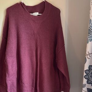 Aerie Burgundy Sweater